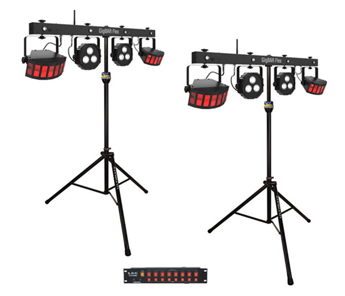 LIGHTING PACKAGE #3 (GREAT FOR A MEDIUM DANCE FLOOR – 20’ X 20’ OR LARGER)
